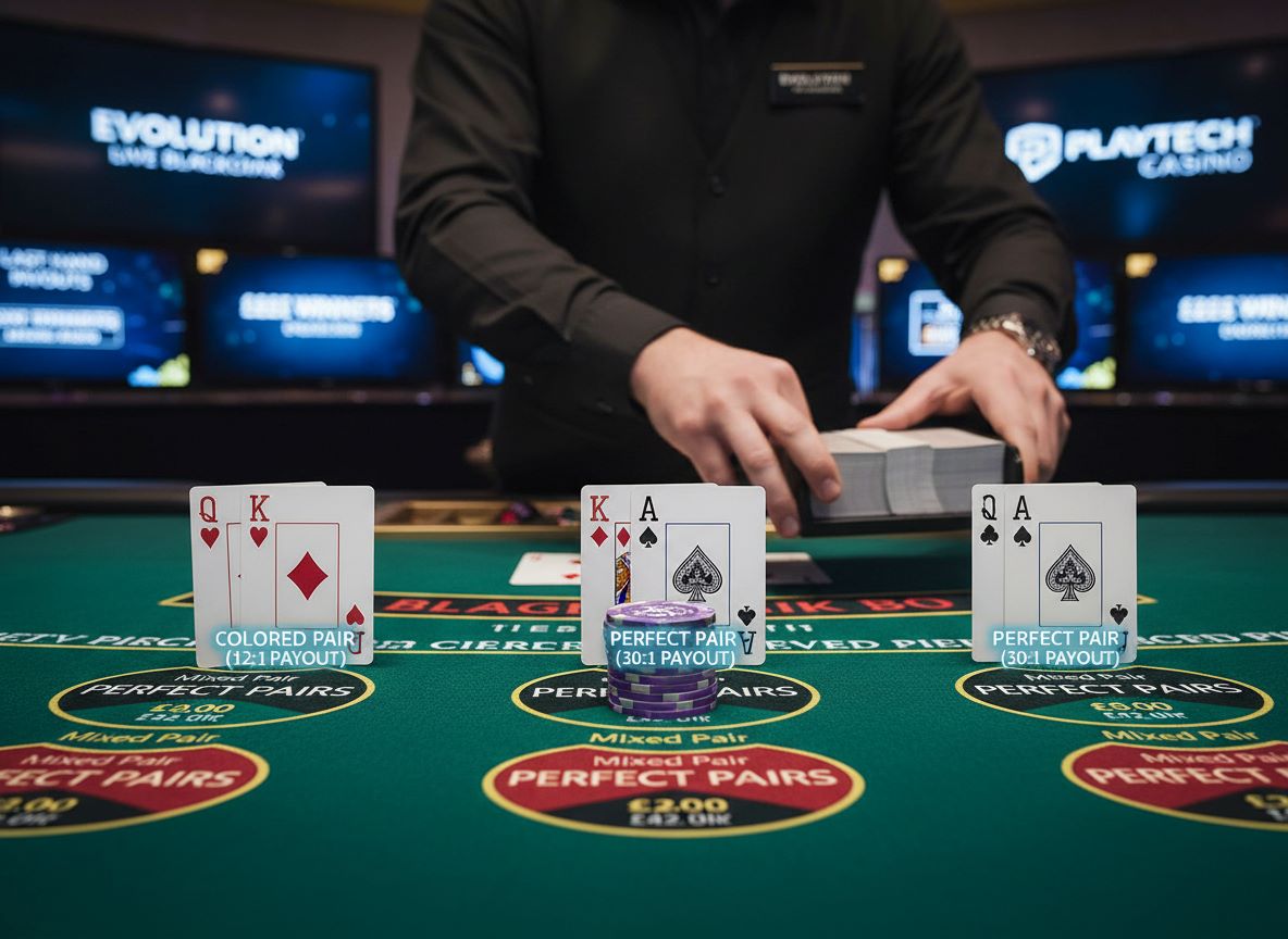 Blackjack Perfect Pairs Side Bet Odds and Payout Structures for UK Casino Tables